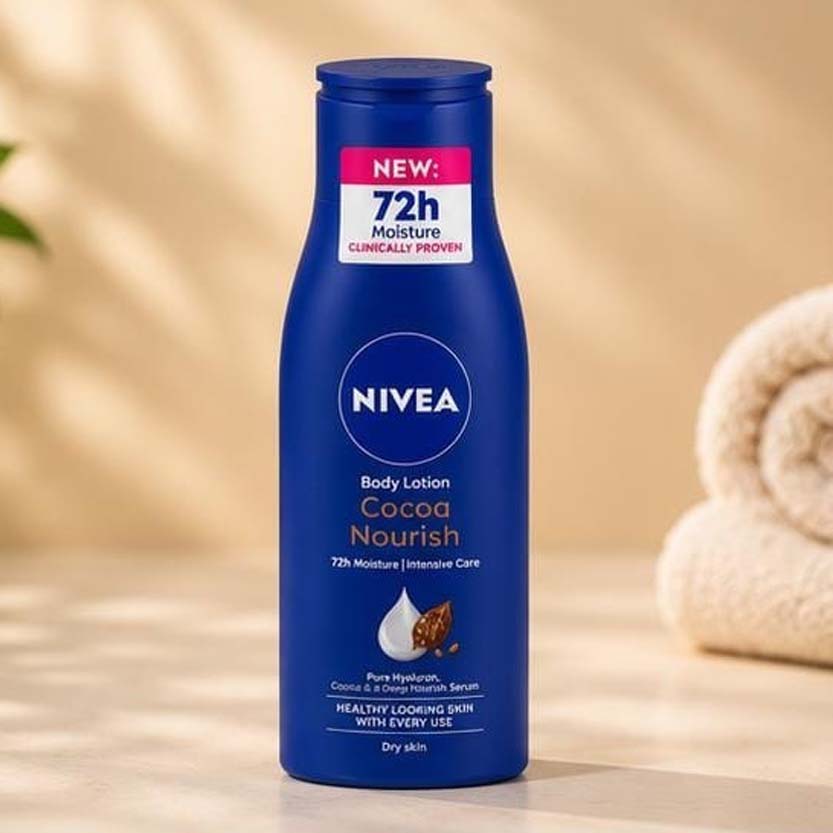 nivea body lotion cocoa nourish